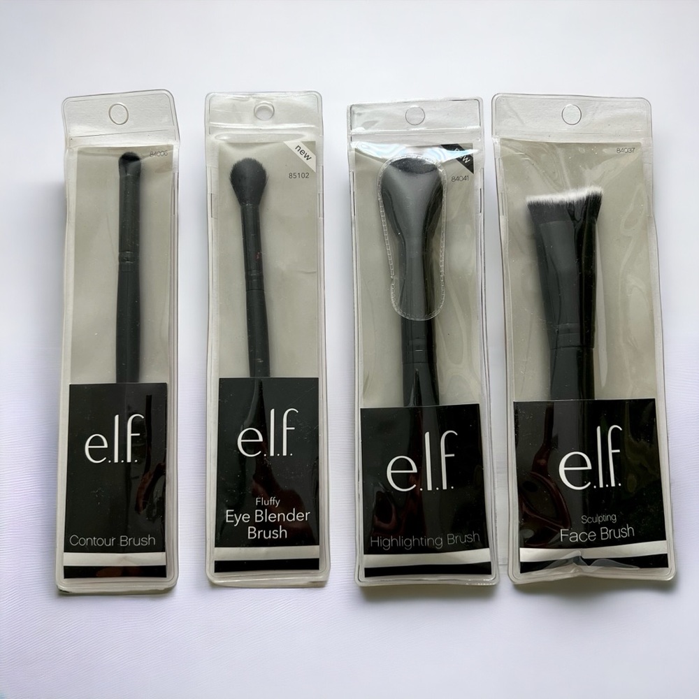 NEW e.l.f. Makeup Brush Set (4 pcs) Stocking Stuffer Beauty Gift Set | Holidays